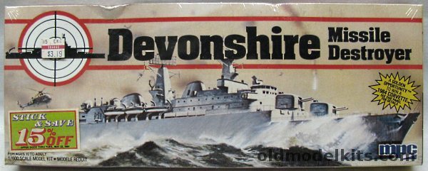 MPC 1/600 HMS Devonshire Missile Destroyer, 1-5004 plastic model kit
